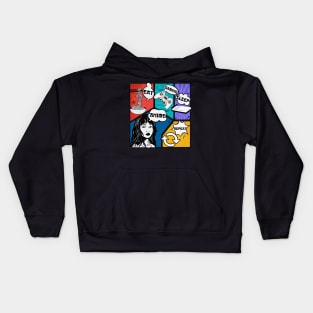 Eat  Anime Gaming Sleep Repeat Kids Hoodie